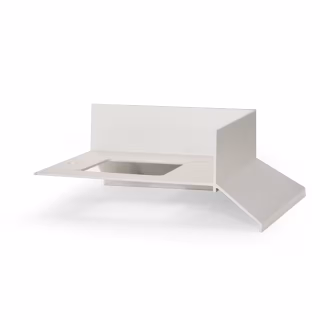 Balkonwinkel Splittbeschüttung Ecke - innen