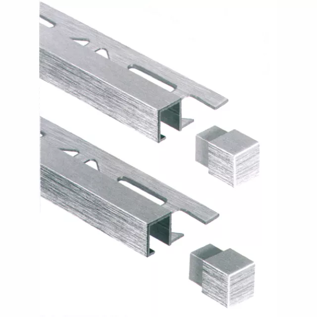 Schiene Quadro Square A 70/2,5silber hochglanz gebürstet