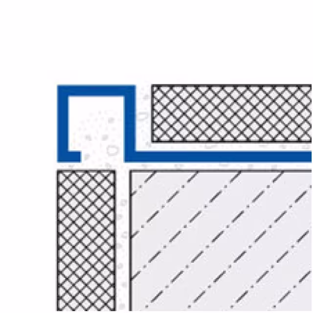 Schiene Quadro A90/2,5 lfm    silber eloxiert