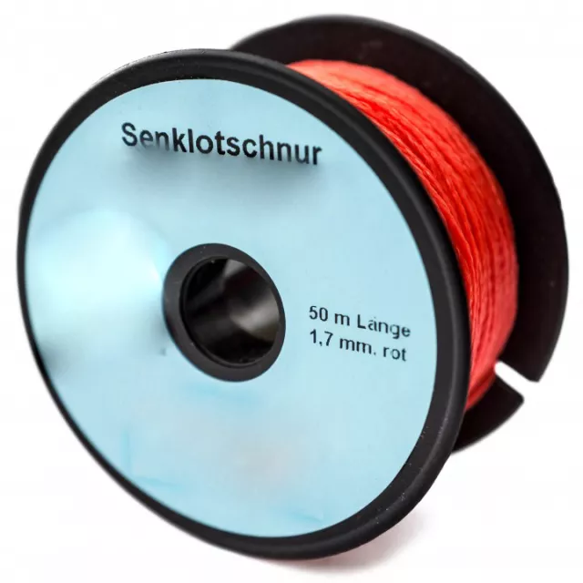 Senklotschnur 2 mm./50 m. rot