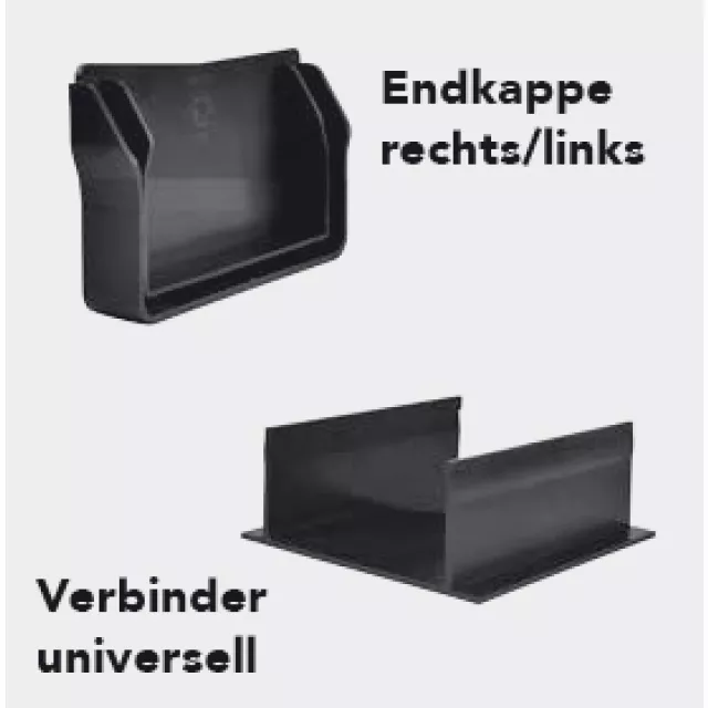 Entwässerungsrinne U-DRAIN 50 Endkappe PVC